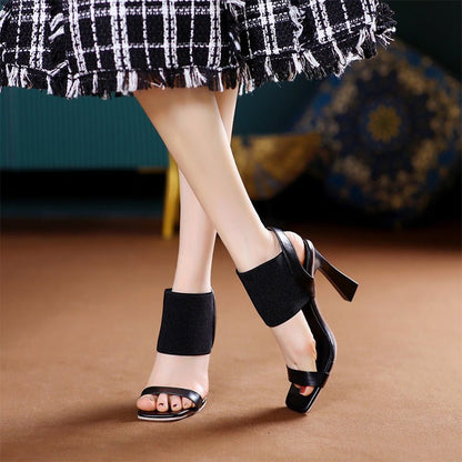 2024 Square Toe High Heel Sandal