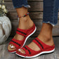 Leather Orthopedic Arch Support Sandals Diabetic Walking Cross Sandals